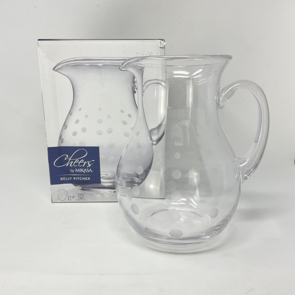 NEW Mikasa Cheers 3L Glass Crystal Pitcher - Picture 3 of 5